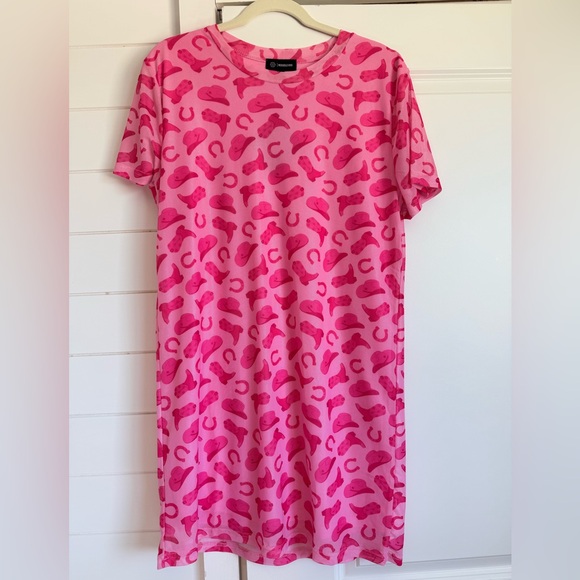 NWT Merigold Kiss western mesh pink dress - Picture 3 of 5